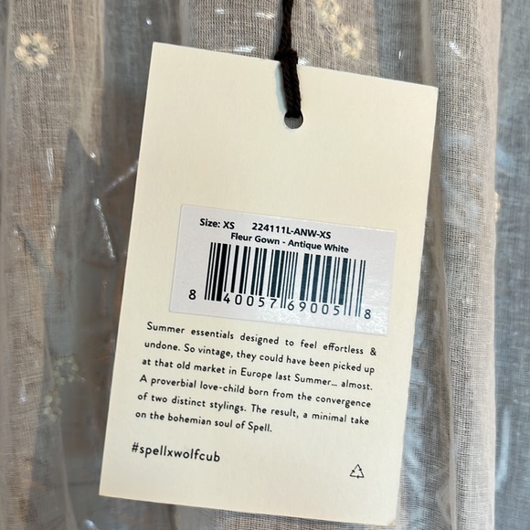 Spell x WOLFCUB Fleur Gown in Antique White - Picture 13 of 15